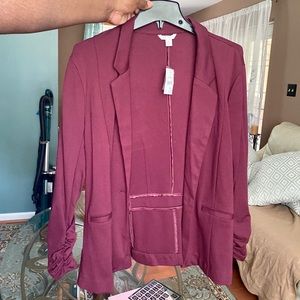 NWT Burgundy Blazer!